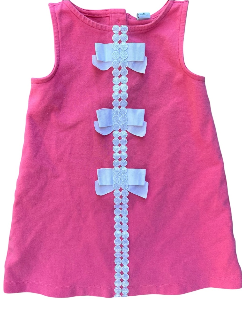 Janie and Jack Pink Sleeveless Bow Dress 2T